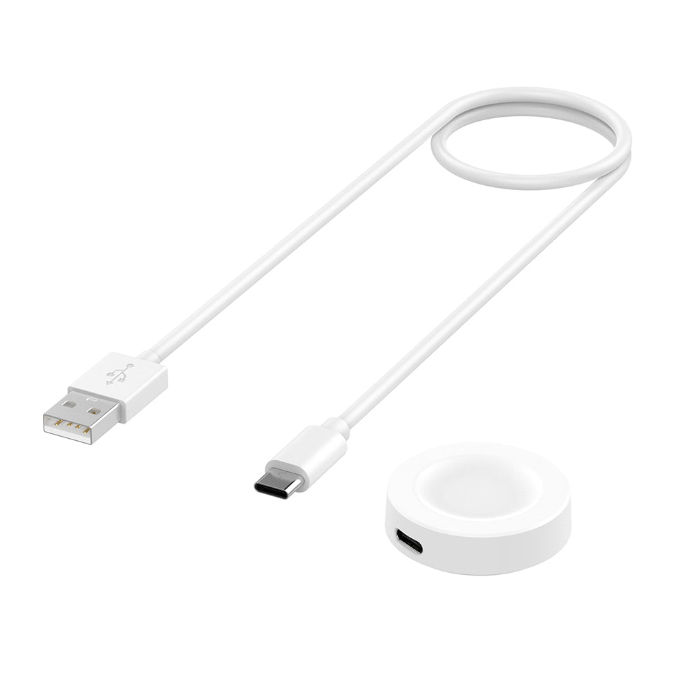 Incarcator Wireless Techsuit THC2 pentru Huawei Watch Series, USB-A, Alb