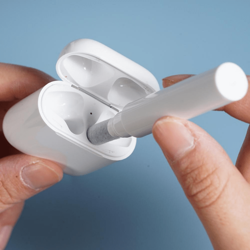 Narzędzie OEM do czyszczenia słuchawek Apple Airpods / Samsung Galaxy Buds / Huawei Freebuds, białe 