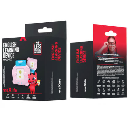Jucarie educativa MaXlife MXLD-100 pentru invatare cuvinte in limba engleza, Roz