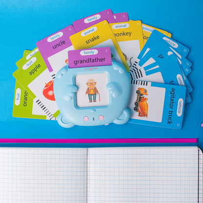 Jucarie educativa MaXlife MXLD-100 pentru invatare cuvinte in limba engleza, Albastra