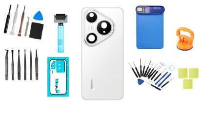 Kit Capac Baterie Huawei Pura 80 Pro Glazed White Service Pack si Instrumente Service Dedicate