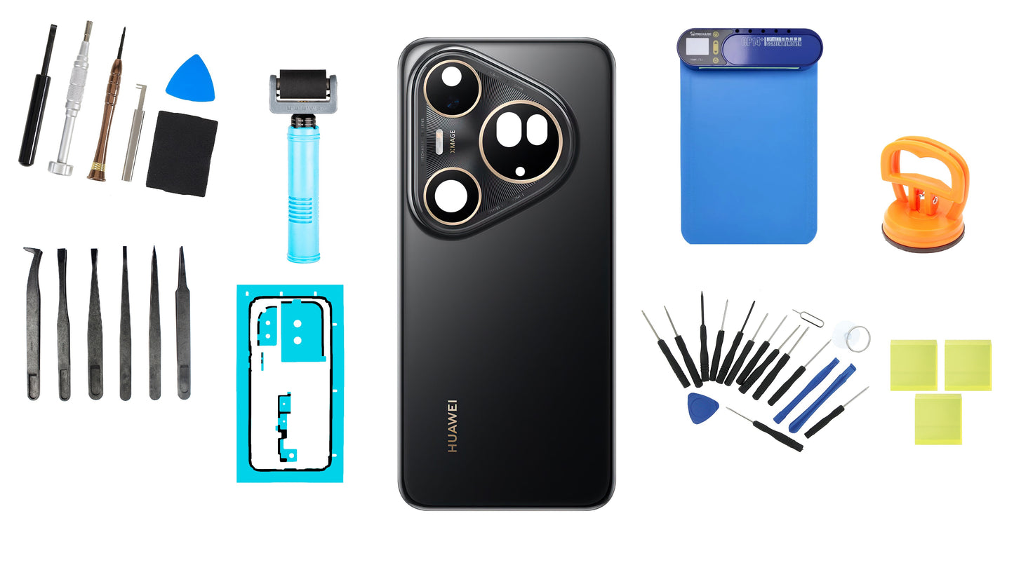 Kit Capac Baterie Huawei Pura 80 Ultra Golden Black Service Pack si Instrumente Service Dedicate