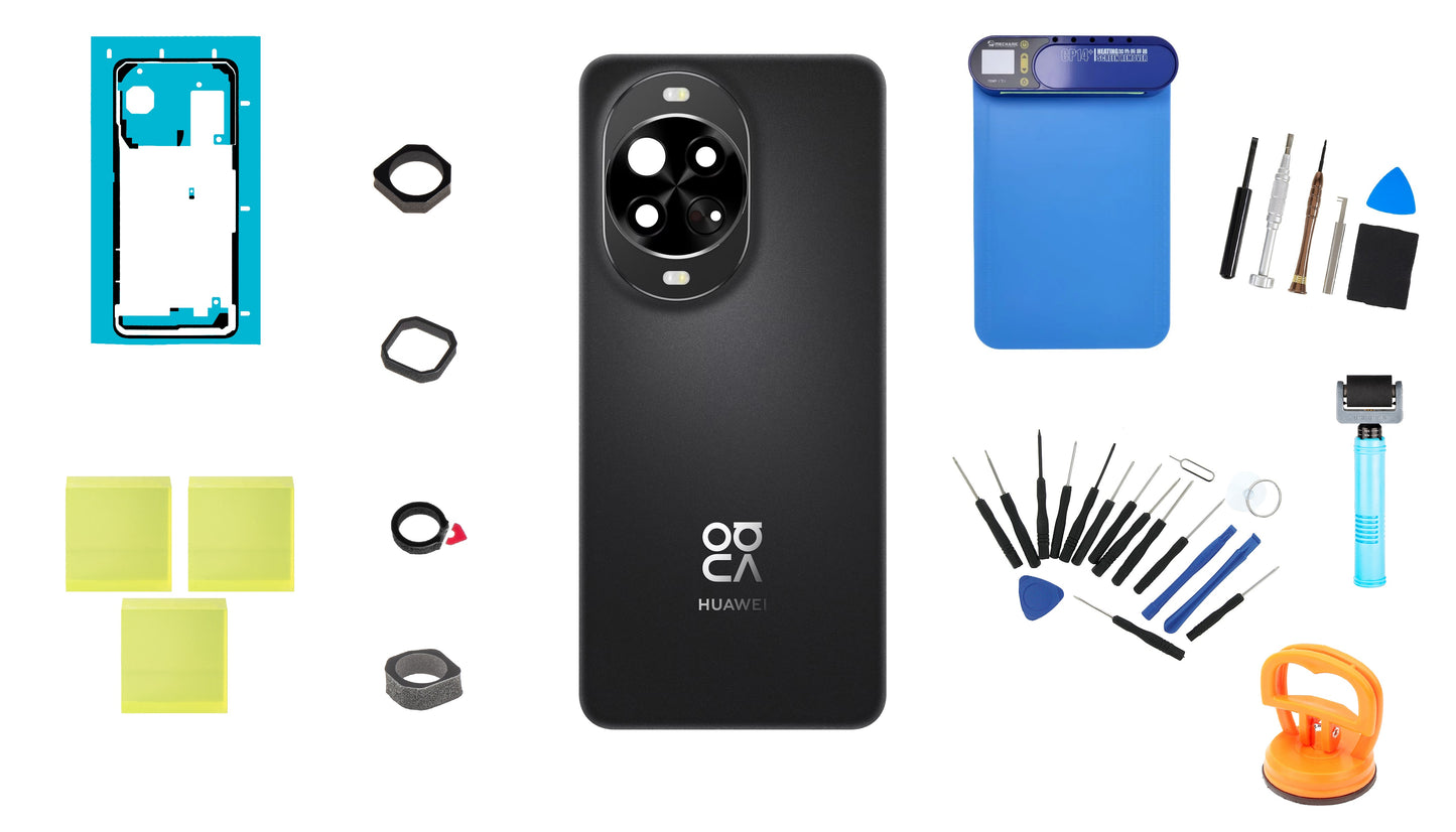 Kit Capac Baterie Huawei nova 14 Pro Negru Service Pack si Instrumente Service Dedicate