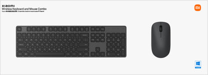 Kit Tastatura Mouse Wireless Xiaomi Combo, Negru BHR6100GL
