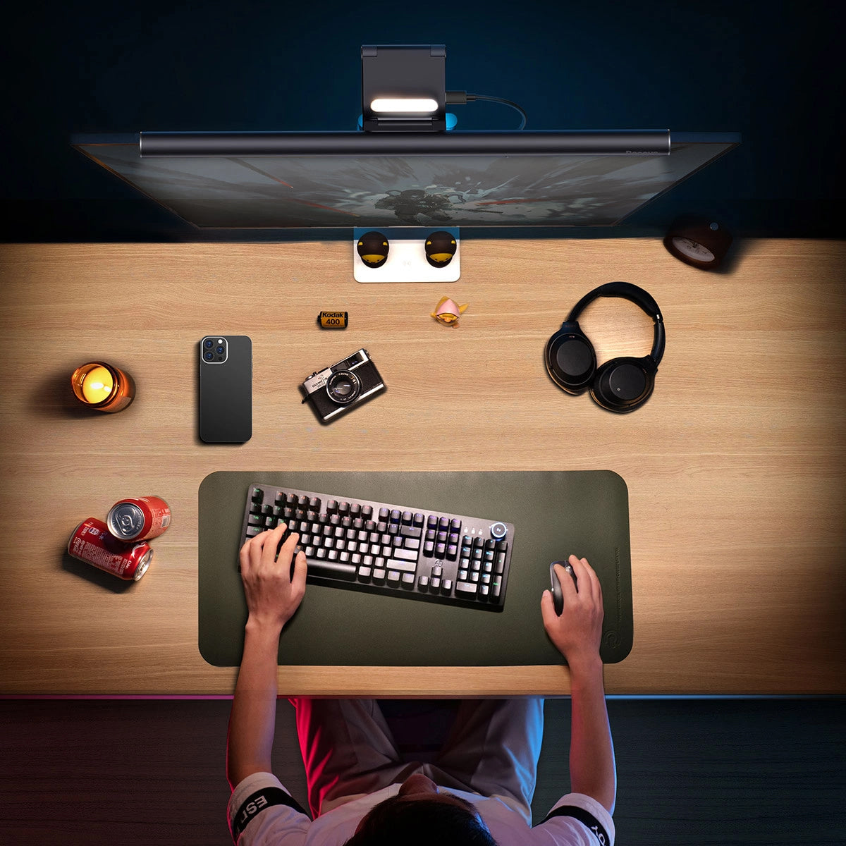 Lampa Led Monitor Baseus i-Wok2, 2700K - 6500K, Neagra DGIW000101