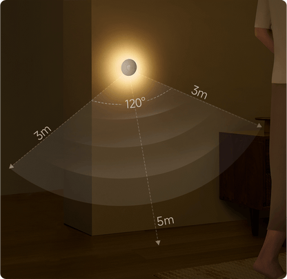 Lampa Led Veghe Xiaomi Light 3, 2700K, Senzor, Alba BHR8978GL