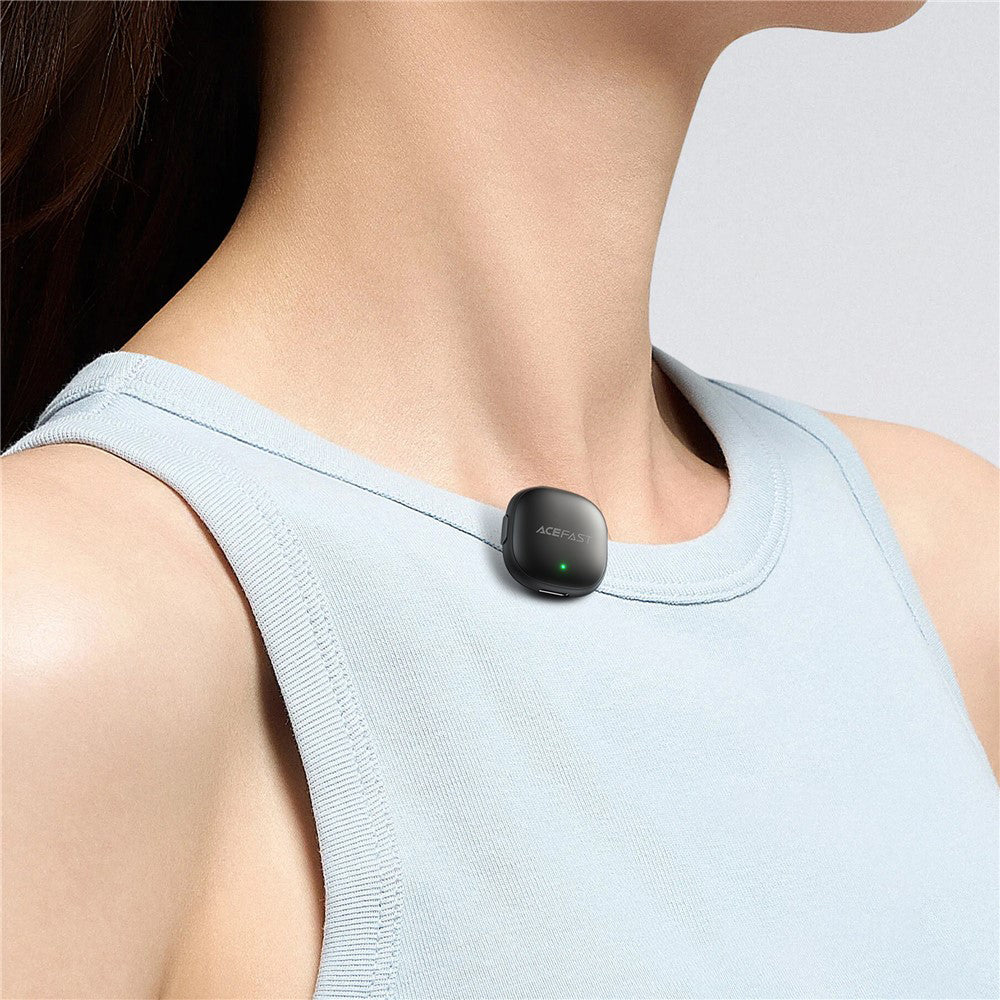 Lavaliera Acefast R1, Lightning, Set 2 bucati, Neagra