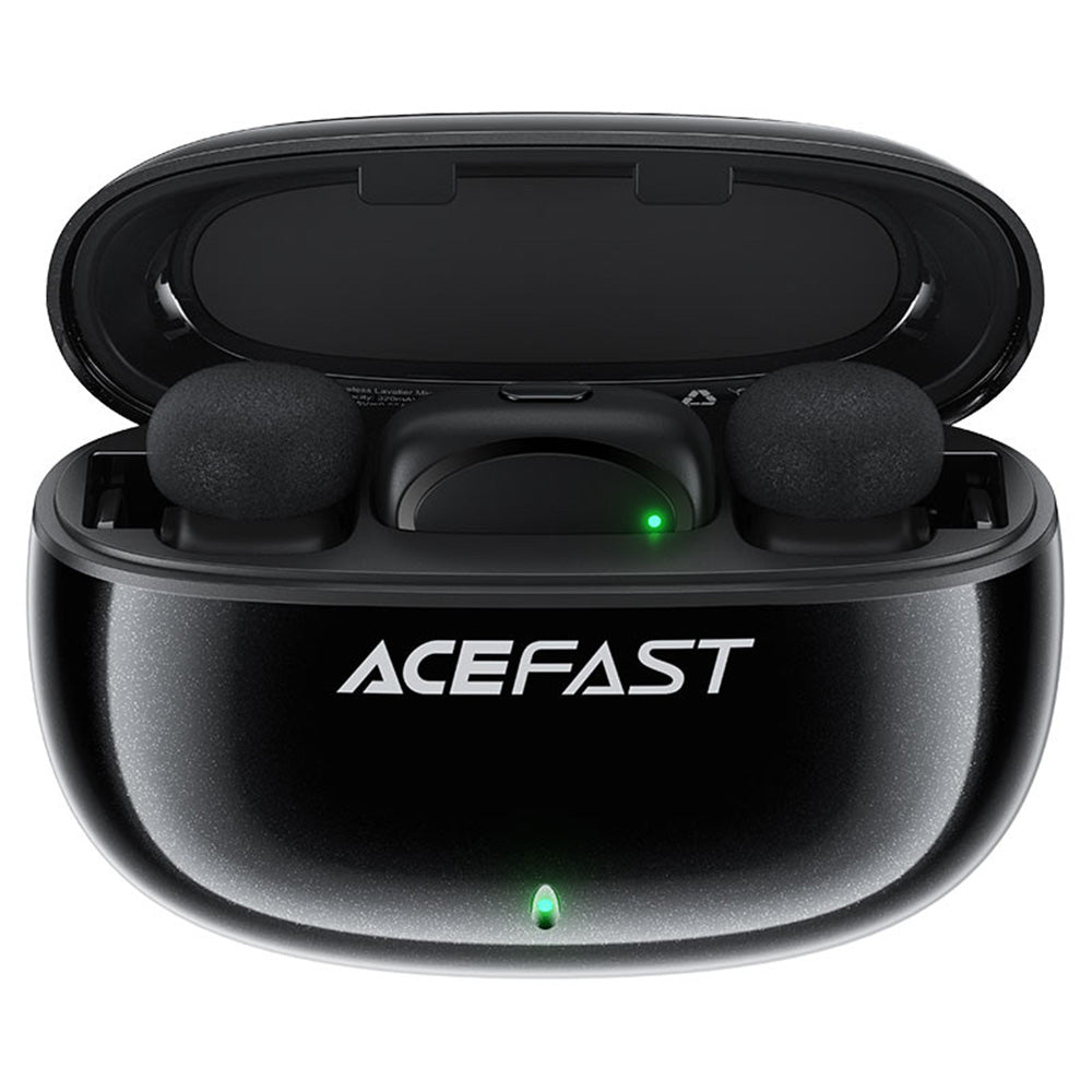 Lavaliera Acefast R2, USB-C, Set 2 bucati, Neagra
