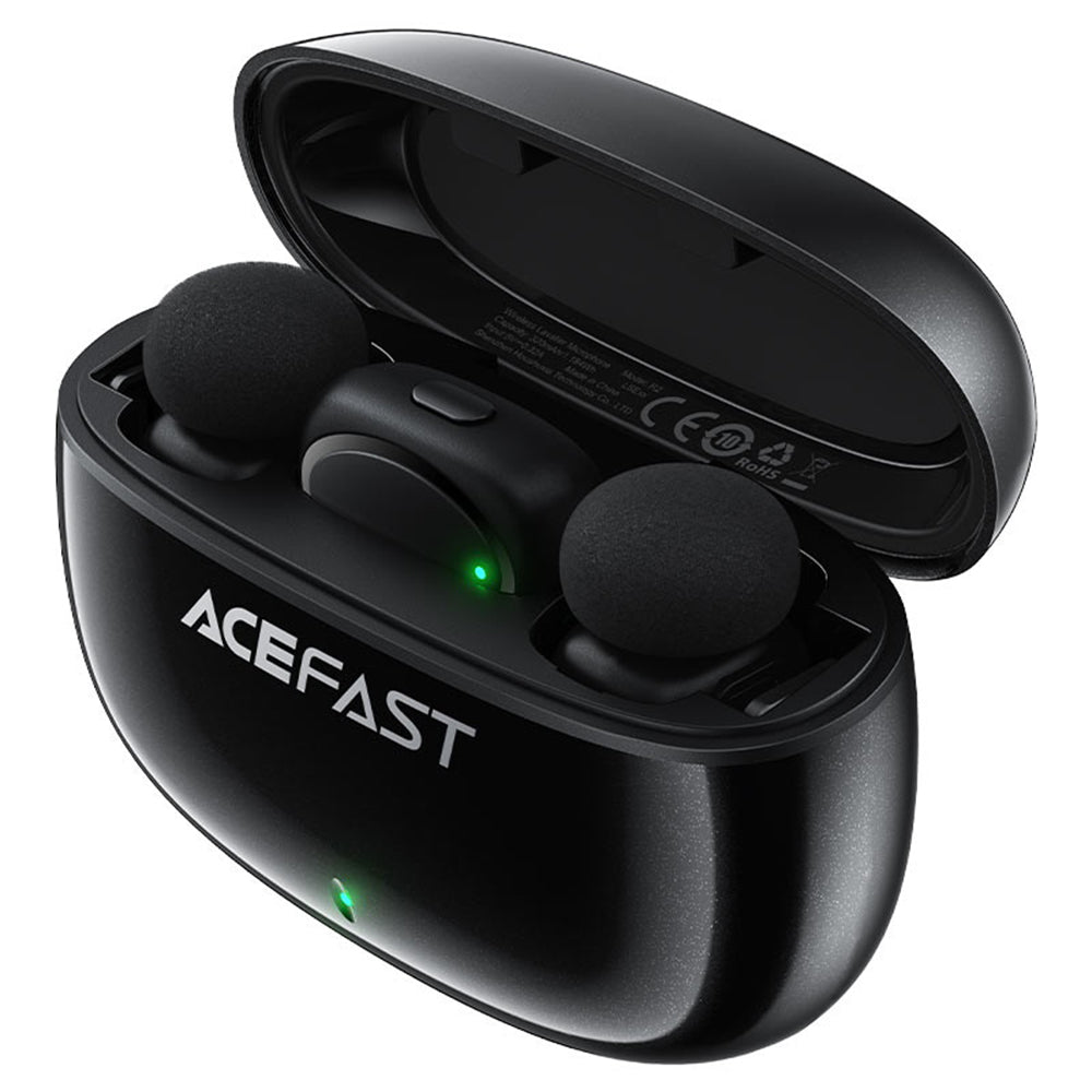 Lavaliera Acefast R2, USB-C, Set 2 bucati, Neagra