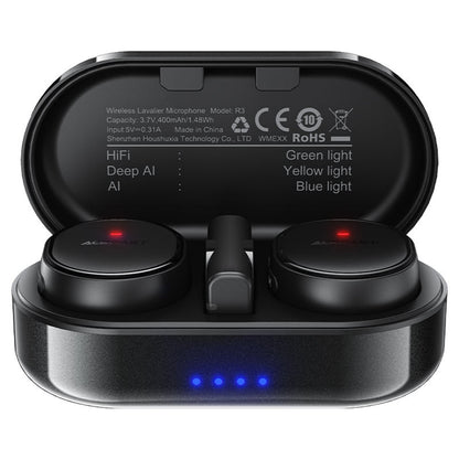 Lavaliera Acefast R3, USB-C, Set 2 bucati, Neagra
