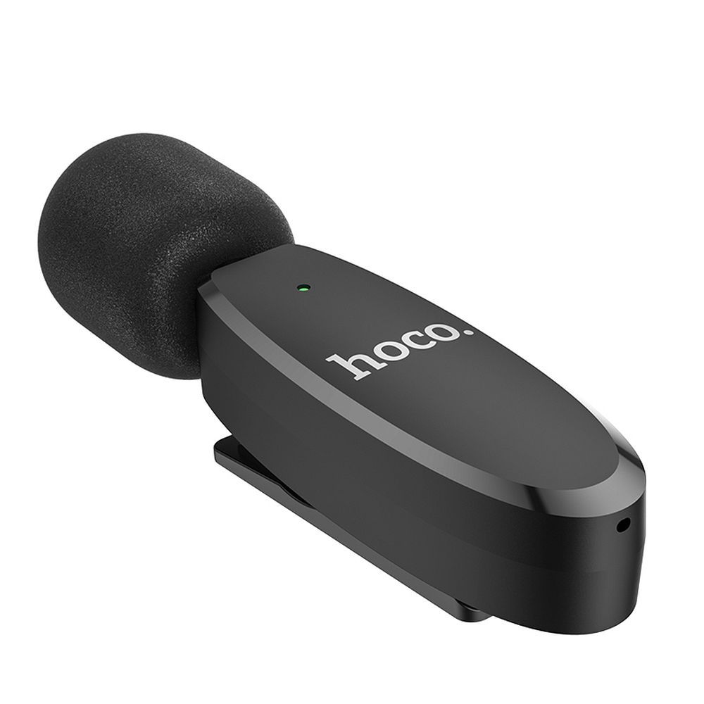 Lavaliera Bluetooth HOCO L15, USB-C, Neagra