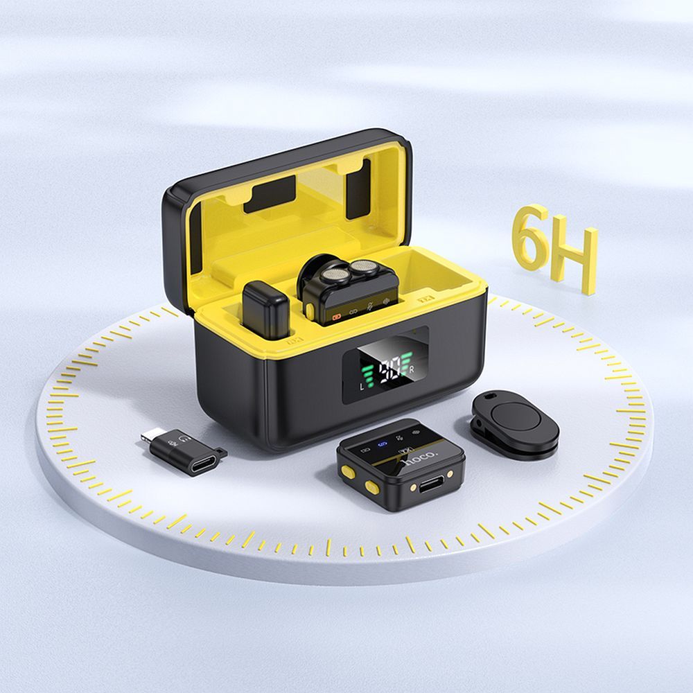 Lavaliera HOCO L17, USB-C / Lightning, Set 2 Bucati, Neagra