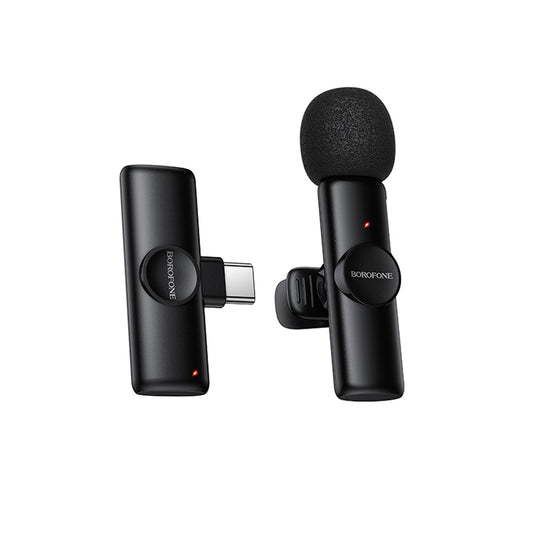 Lavaliera Borofone BFK16 Winner, USB-C, Neagra