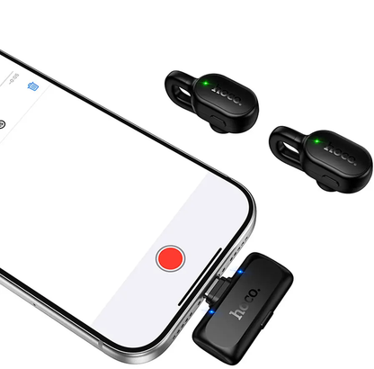 Lavaliera HOCO L27, USB-C, Set 2 bucati, Neagra