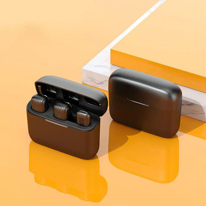 Lavaliera Techsuit LW4, USB-C, Set 2 bucati, Neagra