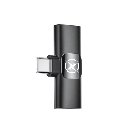 Lavaliera XO Design MC14 Dual, USB-C / Lightning, Set 2 bucati, Neagra