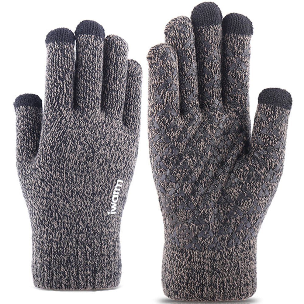 Manusi De Iarna Tactile Iwarm ST0005, Marime 21cm, Gri