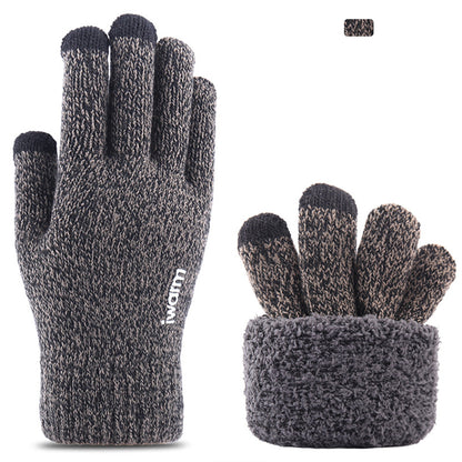 Manusi De Iarna Tactile Iwarm ST0005, Marime 21cm, Gri