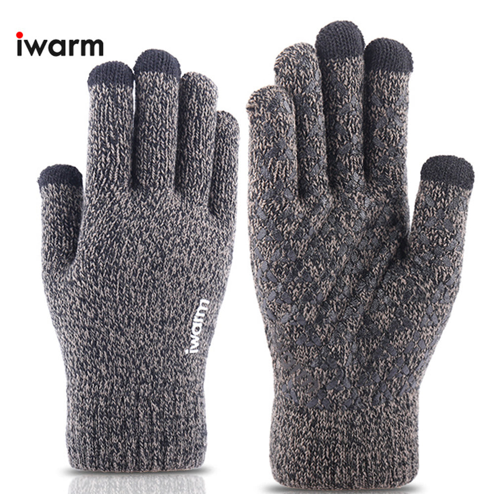 Manusi De Iarna Tactile Iwarm ST0005, Marime 21cm, Gri