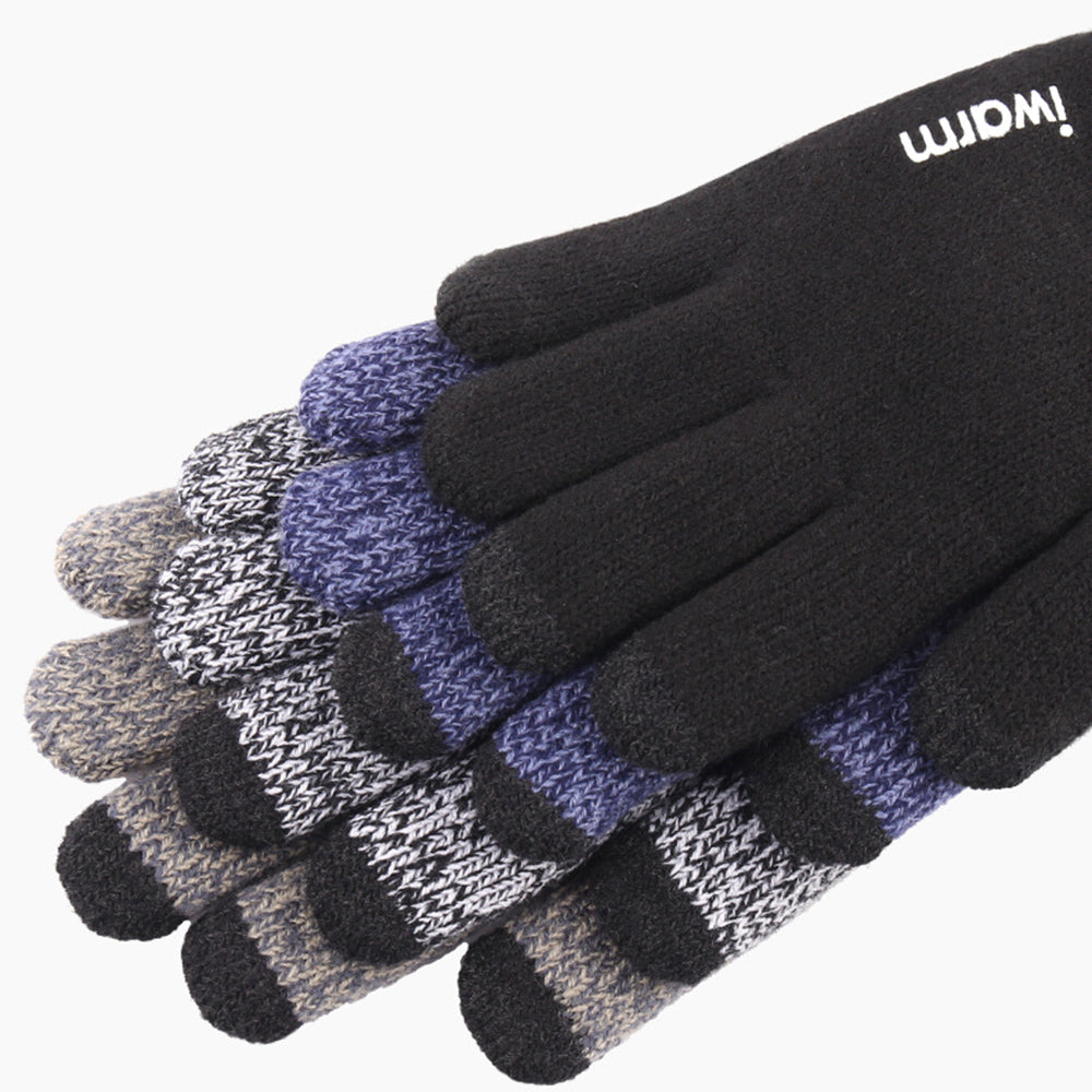 Manusi De Iarna Tactile Iwarm ST0005, Marime 21cm, Gri