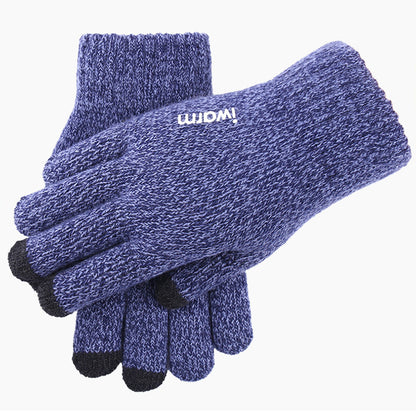 Manusi De Iarna Tactile Iwarm ST0018, Marime 23cm, Albastre
