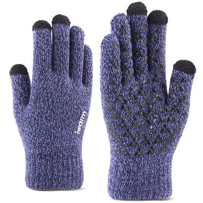 Manusi De Iarna Tactile Iwarm ST0018, Marime 23cm, Albastre
