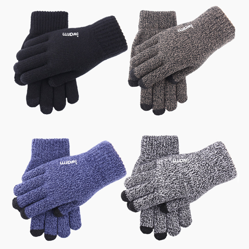 Manusi De Iarna Tactile Iwarm ST0018, Marime 23cm, Albastre