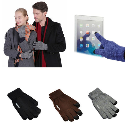 Manusi De Iarna Tactile Iwarm ST0018, Marime 23cm, Albastre