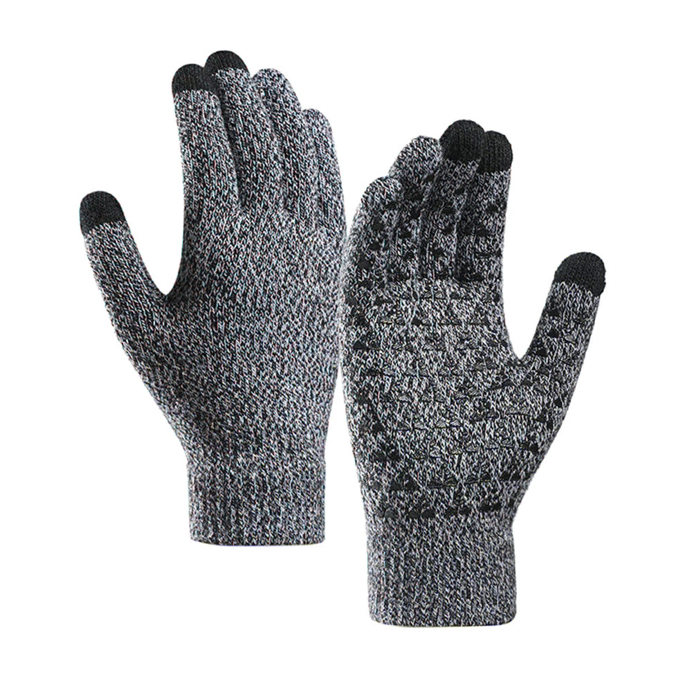 Manusi De Iarna Tactile Iwarm ST0018, Marime 23cm, Negre Gri