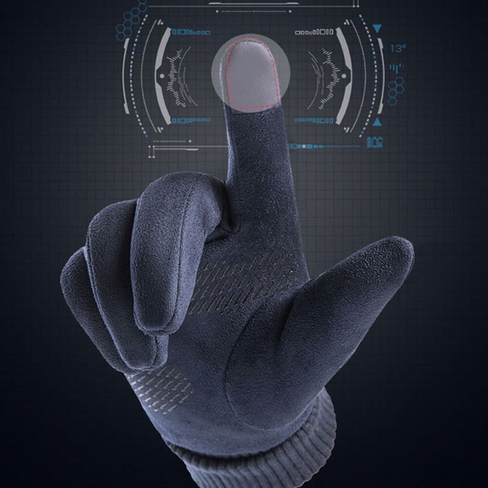 Manusi De Iarna Tactile Unisex Techsuit ST0009, Marime Universala, Albastre