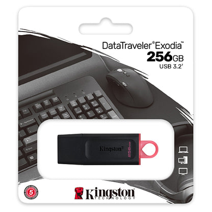 Pamięć zewnętrzna USB-A 3.2 Kingston DT Exodia, 256Gb DTX/256GB