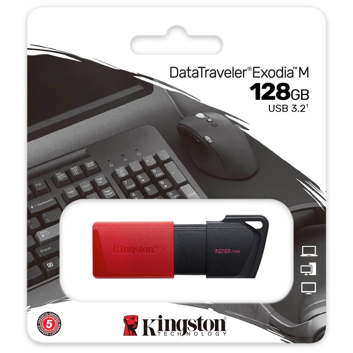 Memorie Externa USB-A 3.2 Kingston DT Exodia M, 128Gb DTXM/128GB