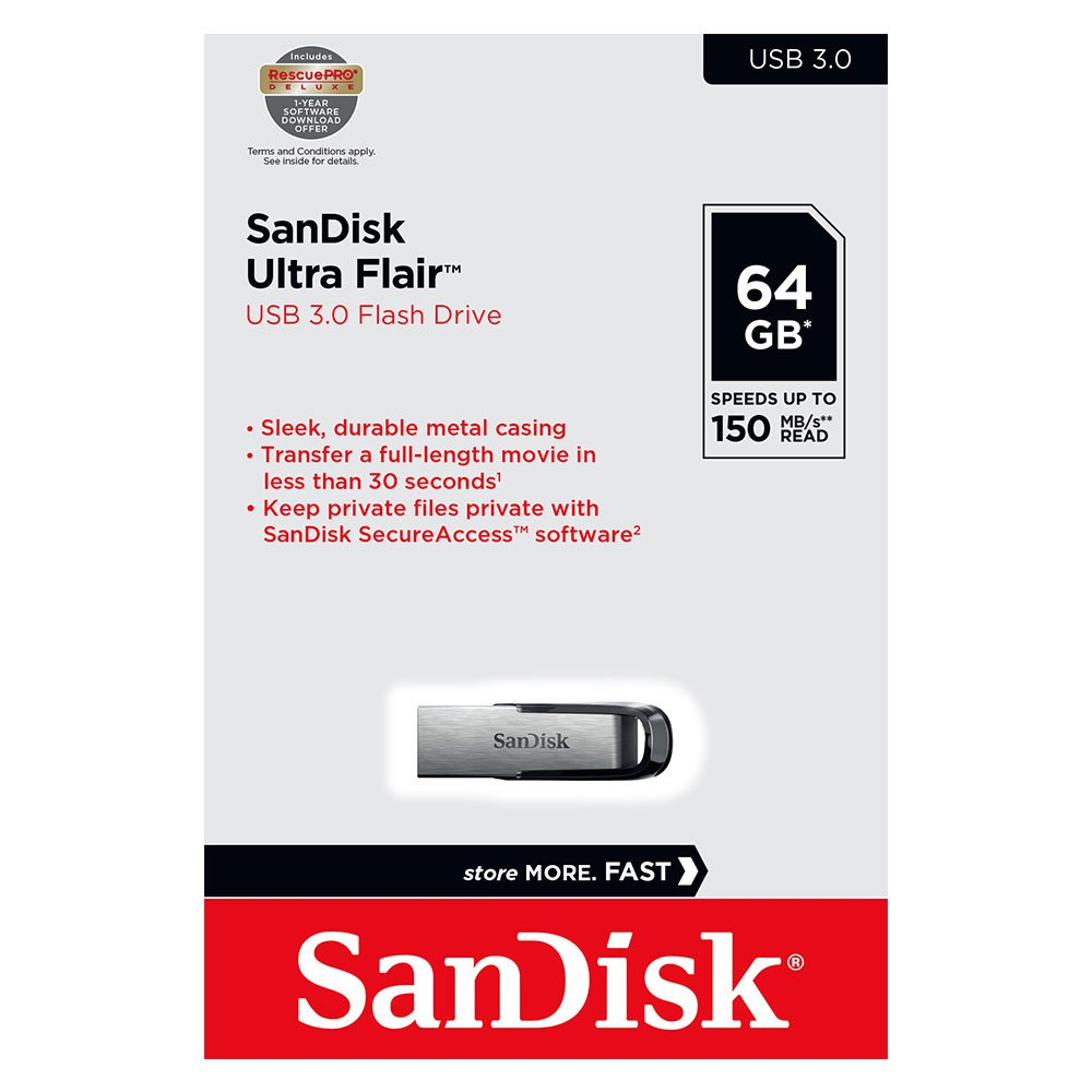 Memorie Externa USB-A 3.0 SanDisk Ultra Flair, 64Gb SDCZ73-064G-G46