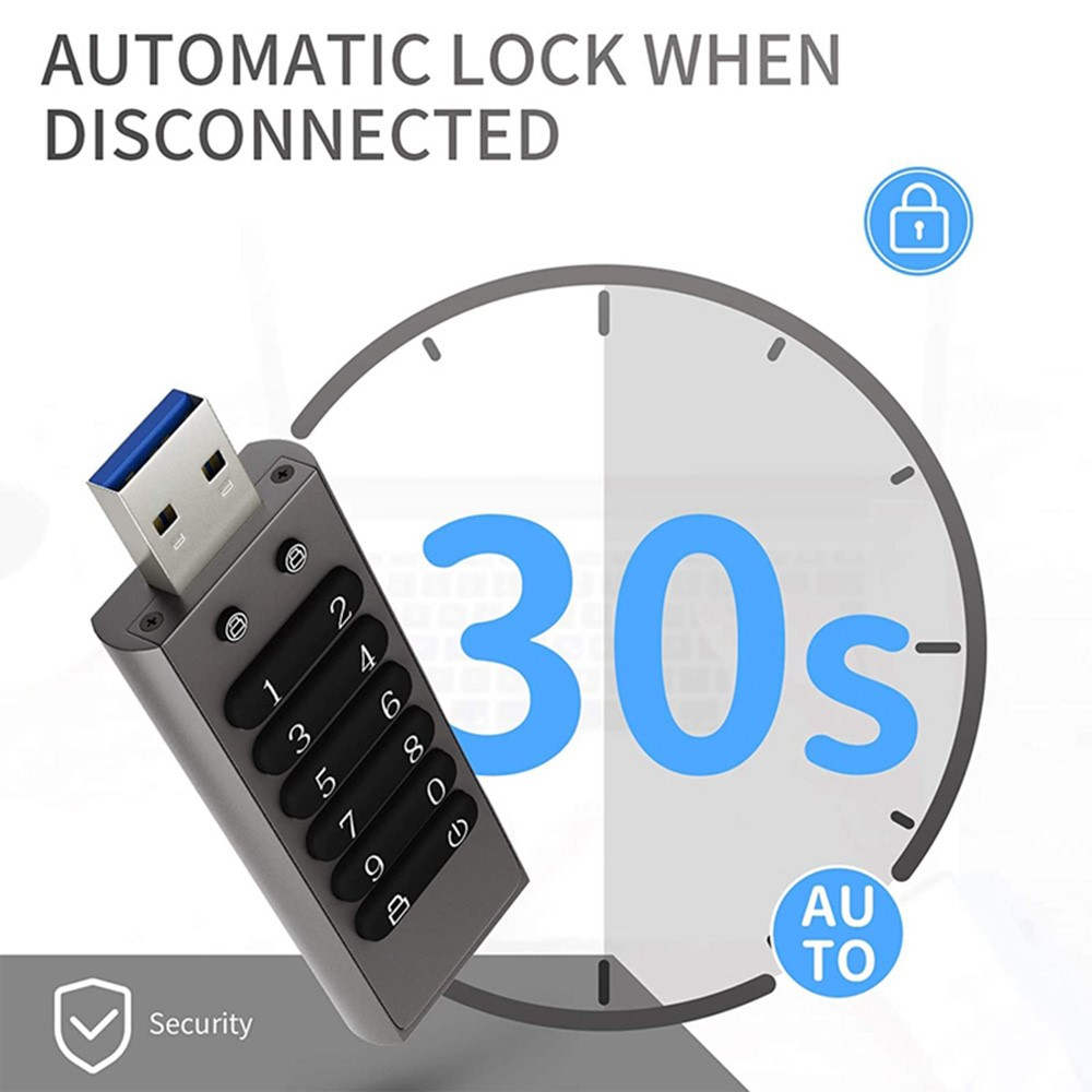 Memorie Externa USB-A 3.0 OEM XC002 KeySecure, 64Gb