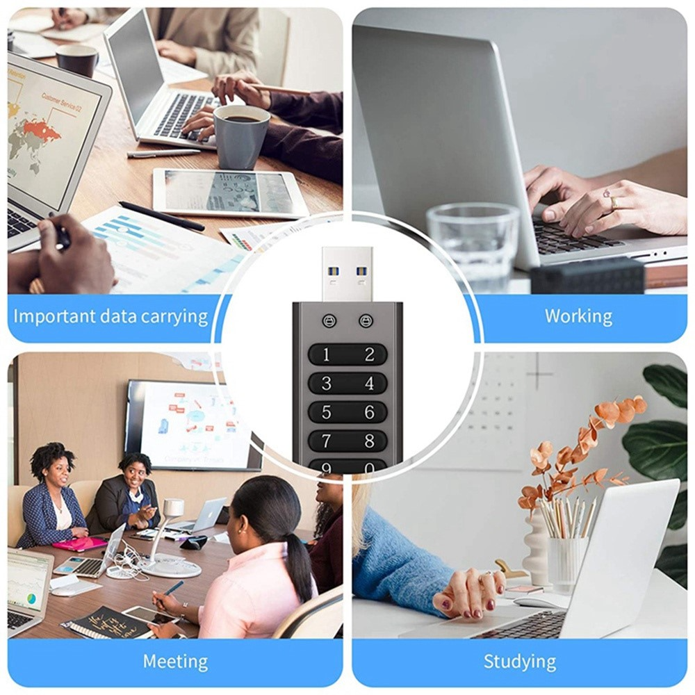 Memorie Externa USB-A 3.0 OEM XC002 KeySecure, 64Gb
