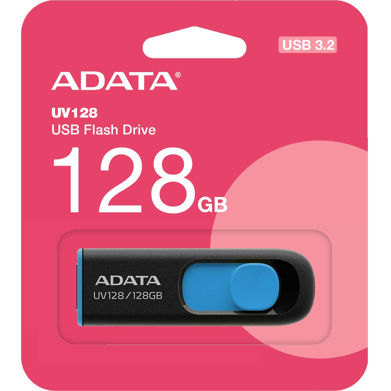 Memorie Externa USB-A 3.2 Adata UV128, 128Gb AUV128-128G-RBE