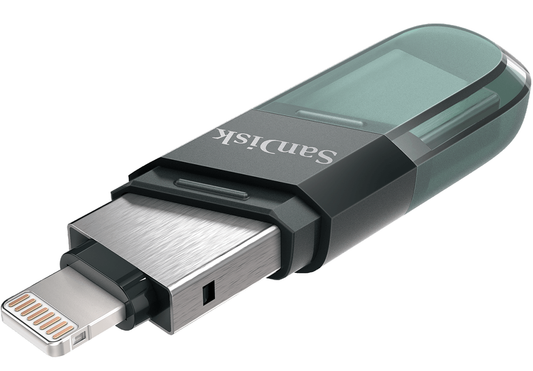 Memorie Externa USB-A 3.1 / Lightning SanDisk iXpand Flip, 64Gb SDIX90N-064G-GN6NN