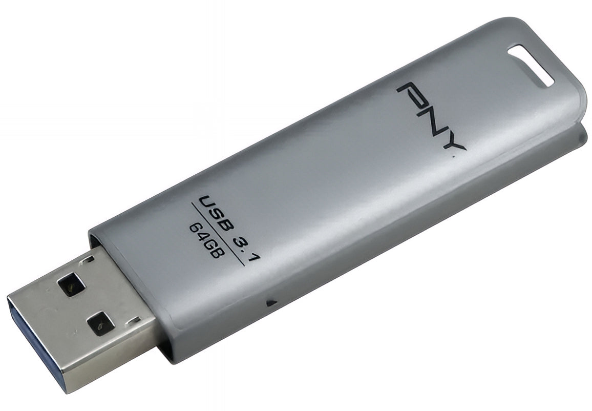 Memorie Externa USB-A 3.1 PNY Elite Steel, 64Gb FFD64GESTEEL31G-EF