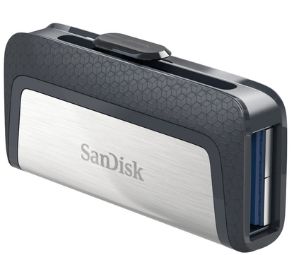 Memorie Externa USB-A 3.1 / USB-C SanDisk Ultra Dual, 128Gb SDDDC2-128G-G46