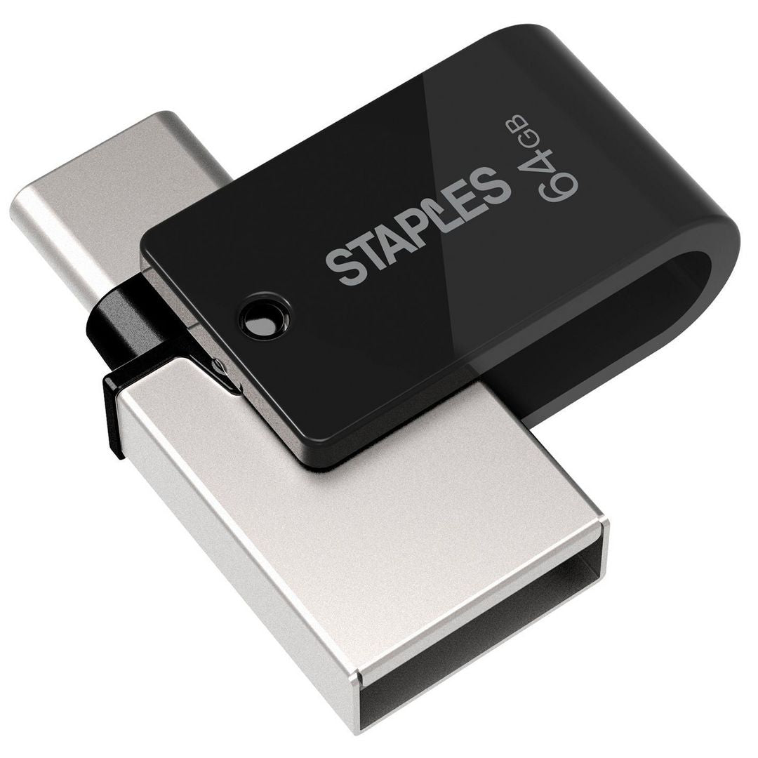 Memorie Externa USB-A 3.1 / USB-C Staples K23, 64Gb EKMMD64GK233CST