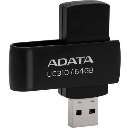 Memorie Externa USB-A 3.2 Adata UC310, 64Gb UC310-64G-RBK