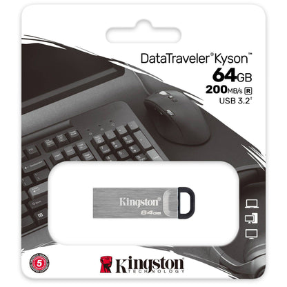 Memorie Externa USB-A 3.2 Kingston DT Kyson, 64Gb DTKN/64GB