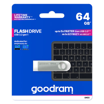 Memorie Externa USB-A 3.2 GoodRam UNO3, 64Gb