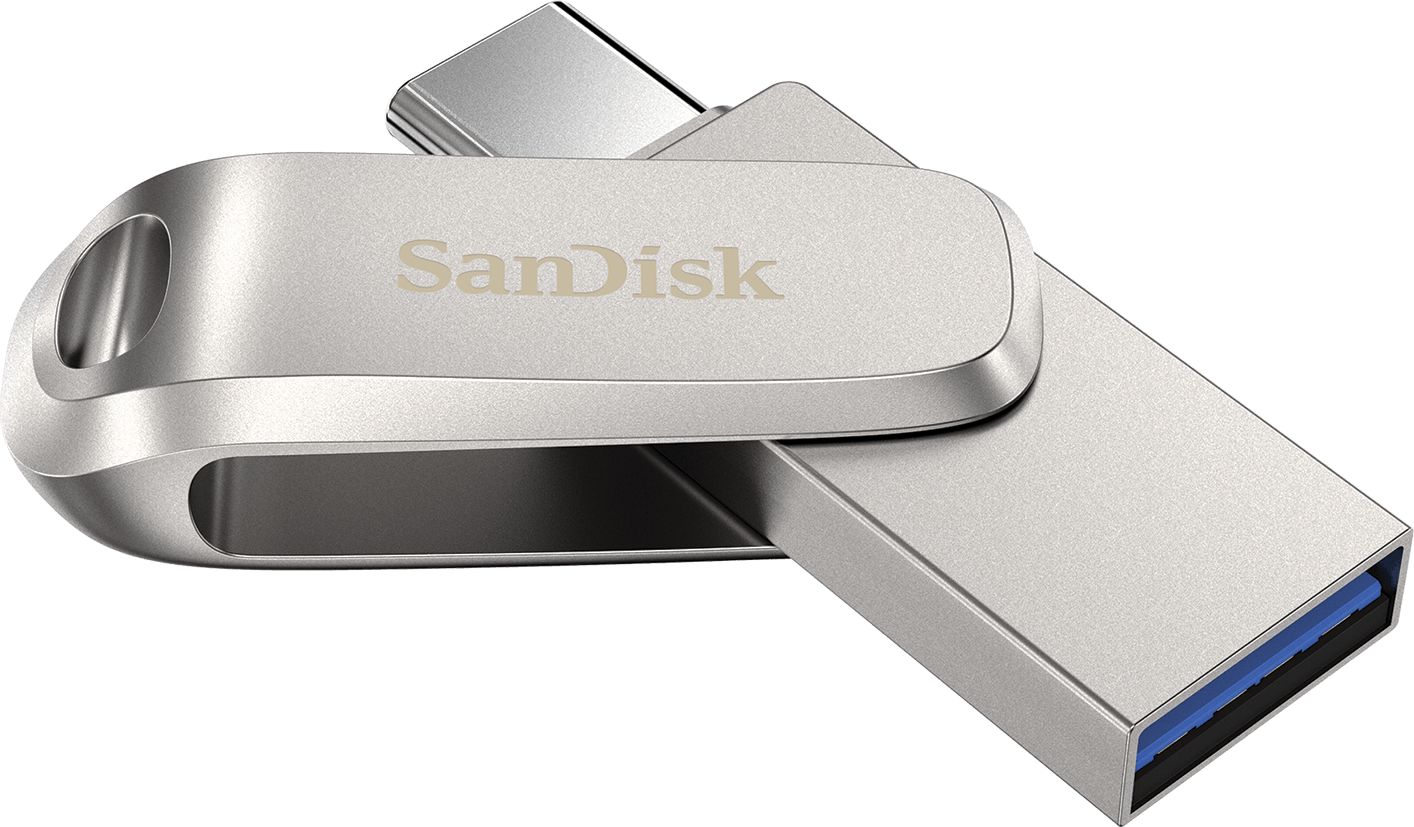 Memorie Externa USB-A 3.2 / USB-C SanDisk Ultra Luxe Dual Drive, 128Gb SDDDC4-128G-G46