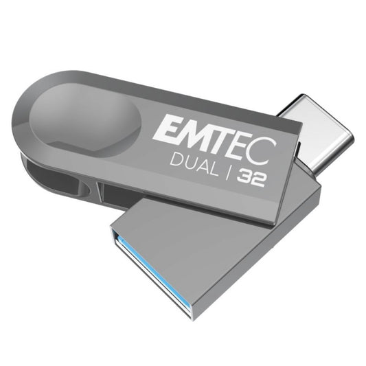 Memorie Externa USB-A 3.2 / USB-C Emtec D280 Dual, 32Gb ECMMD32GD28