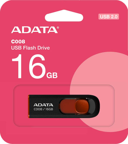 Memorie Externa USB-A Adata C008, 16Gb AC008-16G-RKD