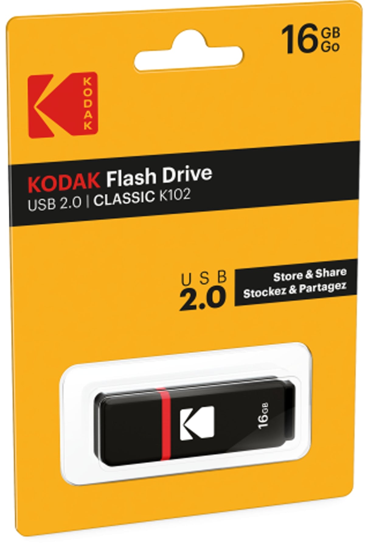 Memorie Externa USB-A Kodak K102, 16Gb EKMMD16GK10