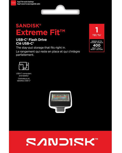 Memorie Externa USB-C SanDisk Extreme Fit, 1TB SDCZ530-1T00-G46