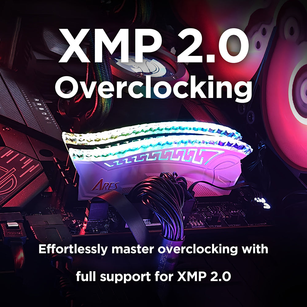 Memorie RAM Dato Ares Armor, DDR4, RGB, 8GB, 3200Mhz, CL16, Neagra