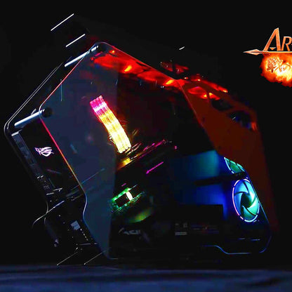Memorie RAM Dato Ares Armor, DDR4, RGB, 8GB, 3600Mhz, CL18, Neagra AMRGB1G88G36K